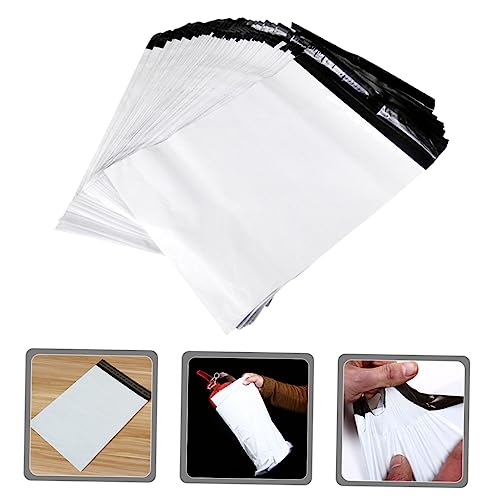 HAPINARY 100 Pçs Bolsa De Logística Envelopes Brancos Roupa Branca Envelope Bolha Autoadesivo Malote