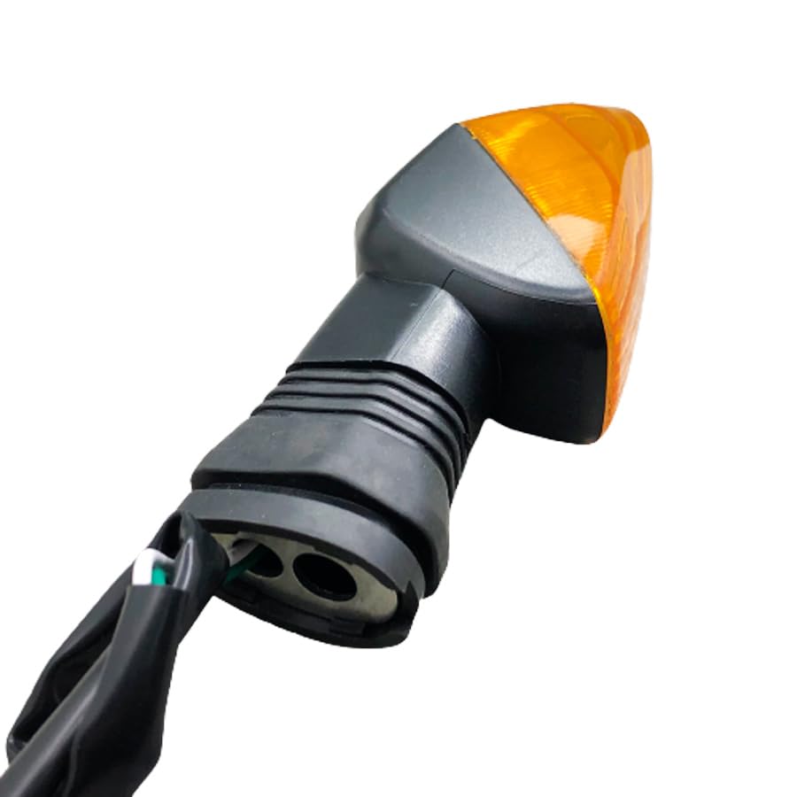 1 par de intermitentes delanteros y traseros de motocicleta con lente amarilla para Kawasaki KLE 500 650 Versys Z1000 Z750S Ninja 650R ZX-6R 600 636