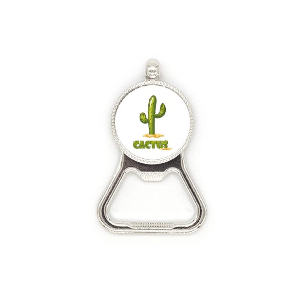 Décapsuleur en acier inoxydable motif cactus vert : ustensile de cuisine de haute qualité