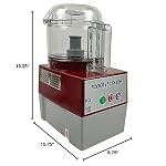 Robot Coupe R2N CLR Continuous Feed Combination Food Processor with 2.9 Liter Clear Polycarbonate Bowl, 1-HP, 120-Volts - Image 2