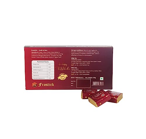 Image of Frostick Rakshabandhan Special Rakhi gift for brother, Chocolate Gift Pack - 8 Pcs (Includes Rice & Tilak) (Random Design Rakhi)