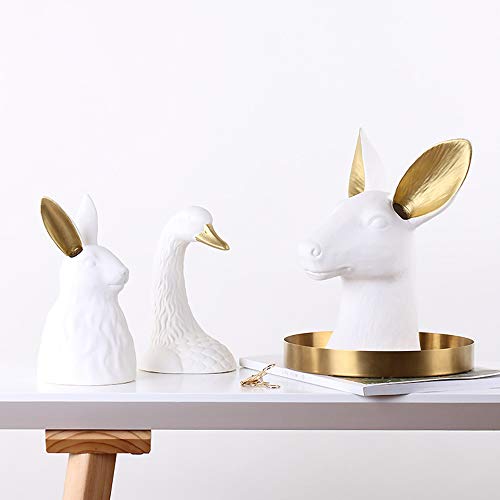 Cmjlbm Ceramic Vase Nordic Light Luxury Porch Tv Cabinet Shelf Living Room Home Decoration Accessories (Swan Head) #TOP3