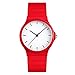 Produktbild Ppzmd Watches Herren- und Damenuhren, schlanke minimalistische ultradünne Elektronik, wasserdicht (Quarz) (rot) 076 Watches (Color : A)