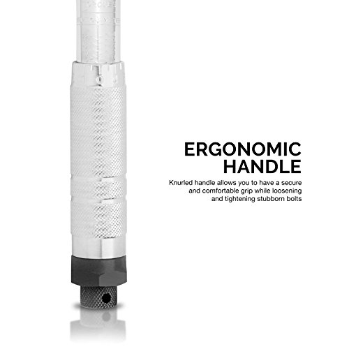 NEIKO Chave de torque ajustável 03714A de 0,6 cm | SAE | Aço cromo vanádio de 50 a 500 cm | 27,3 cm