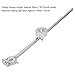 Torch Compass Roller Guide, Cutting Torch Circle Compass Cutting Roller Guide Wheel Torch Round Cutter, Stainless Steel Oxygen Welding Cutting Tool Accessories with Scale Ruler Fit for G01-100