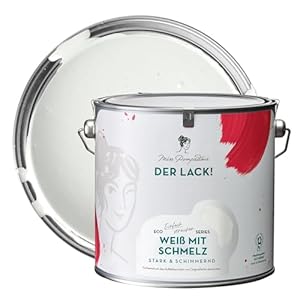 MissPompadour Weiß mit Schmelz Holzlack 2,5L