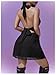 Milumia Women's Deep V Neck Halter Mini Dress Sexy Bow Tie Backless Short Dress Black X-Small