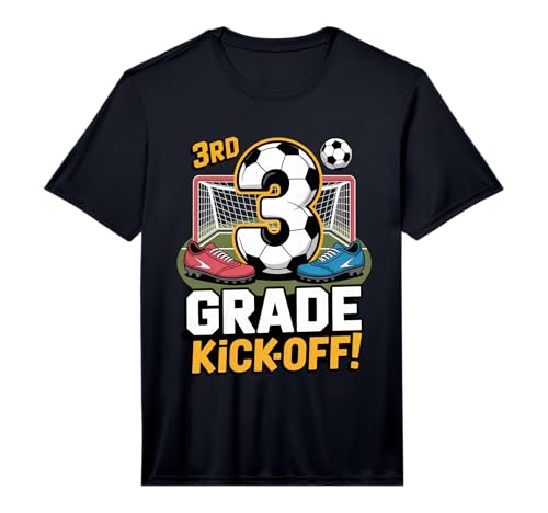 3rd Grade Soccer Kickoff Back to School Kids Third Boys Performance T-Shirt
