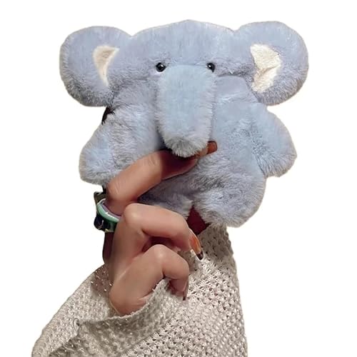 Plush Elephant Earphone Protective Case, 3D Cute Plush Elephant Plush Earphone Case Cover, Elephant Plush for Airpods Case (For Airpods 4) Plush Elephant Earphone Protective Case, 3D Cute Plush Elephant Plush Earphone Case Cover, Elephant Plush for Airpods Case (For Airpods 4)