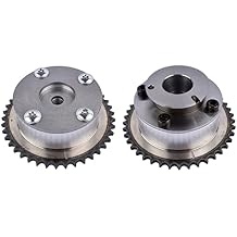 Intake Exhaust CVVT Camshaft Phaser Gear Set 24350-2E201 24370-2E200 Fit 2014-2019 Hyundai Elantra Kia Forte 2.0L G4NC Engine Must Match G4NB 4mm Crankshaft