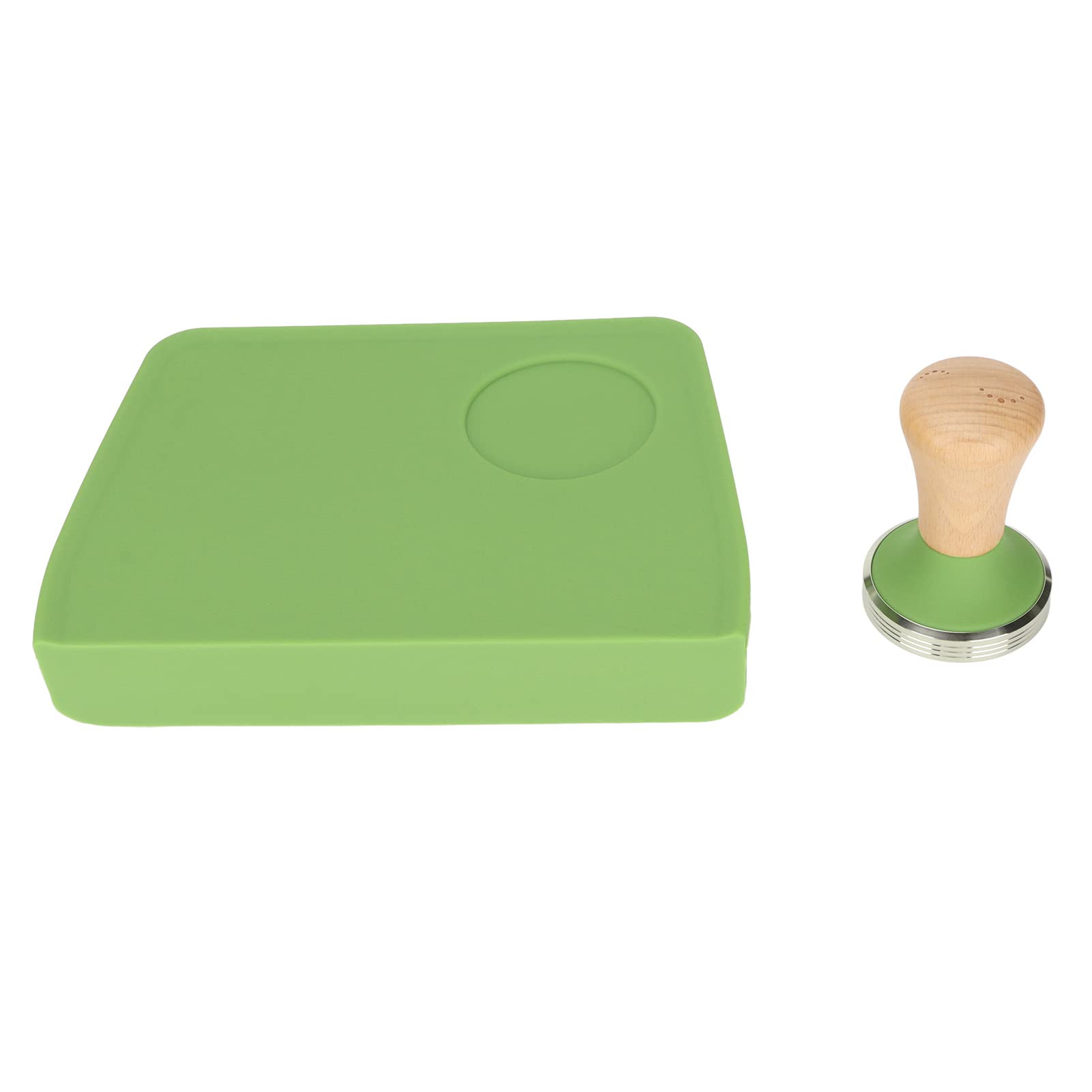 Wakects Tappetino Antipolvere per caffè Tappetino Antimanomissione in Silicone con Manico in Faggio 207 X 145 X 40 Mm Antipolvere Antiolio con Fessura Antimanomissione per la Postazione caffè dei