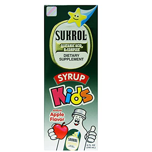 SUKROL, B-Complex, Help Children Improve Cognitive Focus, Apple Flavor Syrup, 240 ml, Bottle