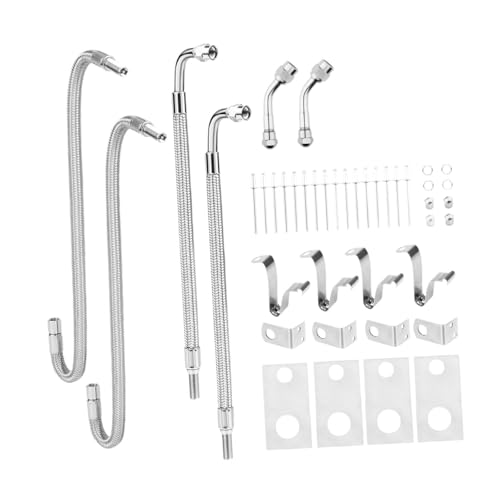 FJMQHU 15' Double Tires Air Inflation Kit Fits 16' to 19.5' Dual Wheels Metal...