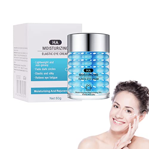 Crema Contorno de Ojos, Crema de ojos hidratante con ácido hialurónico para antiarrugas, nutritiva, calmante, antibolsas, antiarrugas, mejora las ojeras, 60 g Cover