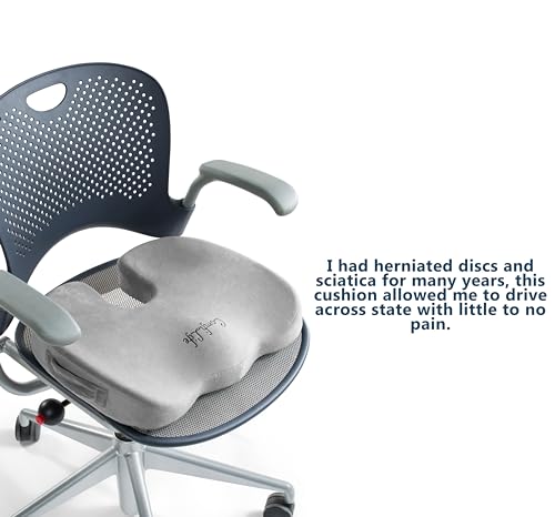 Comfilife B010TLSFA6 Premium Comfort Seat Cushion - Non-Slip Orthopedic 100% Memory Foam Coccyx Cushion thumb #4