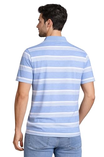 Image of SANE ORIGINALS Half Sleeve Polo T-Shirt for Men with Pocket || Stripe Collar and Pocket T-Shirt for Men Half Sleeves
