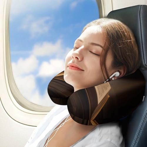 Almohada de espuma viscoelástica 30 cm U para viaje miniatura 3