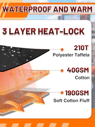 Aulock 55\'\'W x 80\'\'L Warm Outdoor Stadium Blanket Waterproof - Portable & Windproof Black Blanket with Sherpa Fleece Lining for Camping Winter Cold Weather