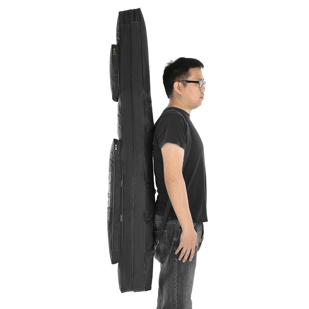 Borsa da pesca, 170 cm, portatile, pieghevole, per canna da pesca, attrezzatura da pesca, borsa da viaggio, organizer