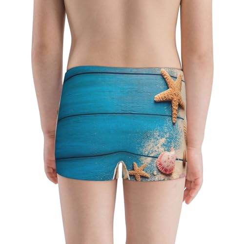 Boys' Cotton Boxer Brief Soft Underwear-Shells And Starfish3
