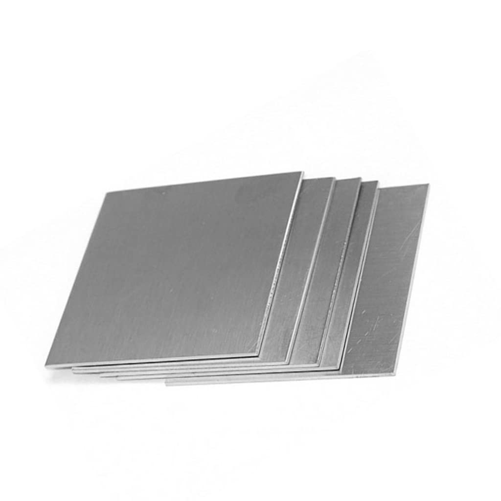Plaque D'acier Inoxydable 304 - Taille 200 Mm, Épaisseur 5 Mm - Pour Modélisme, Bricolage Et Projets Industriels