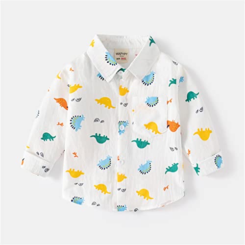 Kids Toddler Flannel Shirt Jacket Cartoon Long Sleeves Lapel Button Down Shacket Baby Boys Toddler Boy Fall Jacket Coat2