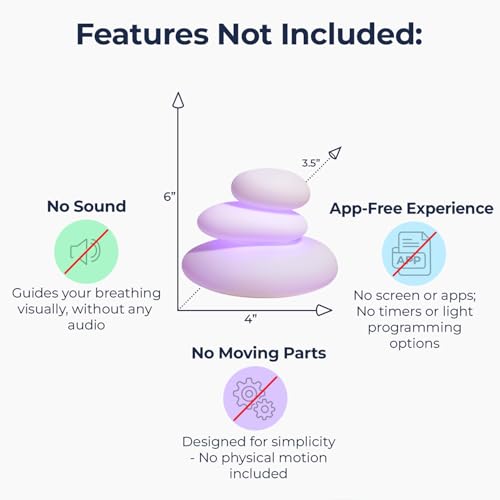 Mindsight 'Breathing Buddha' Guided Visual Meditation Tool for Mindfulness | Slow Your Breathing & Calm Your Mind for Stress & Anxiety Relief | Perfect for Adults & Kids | Relaxing Self Care Gift - Image 7