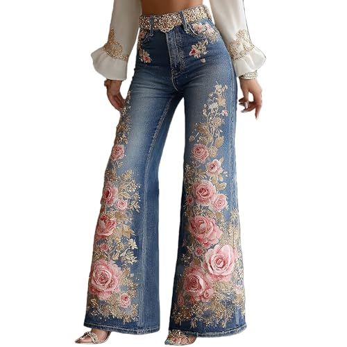 Pantalon court en jean rose style destroy détails Y2K taille haute