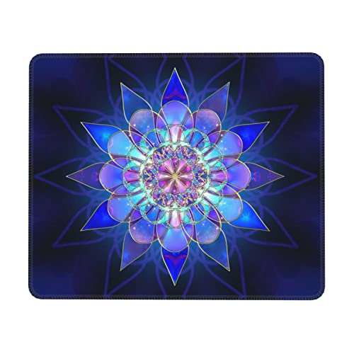 Tapis de souris en vrac à motif floral avec bords cousus pour ordinateurs portables
