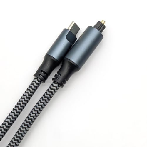 Cable óptico USB C a Toslink CACACOL de 1.5m para conectar smartphone a equipo de sonido 4