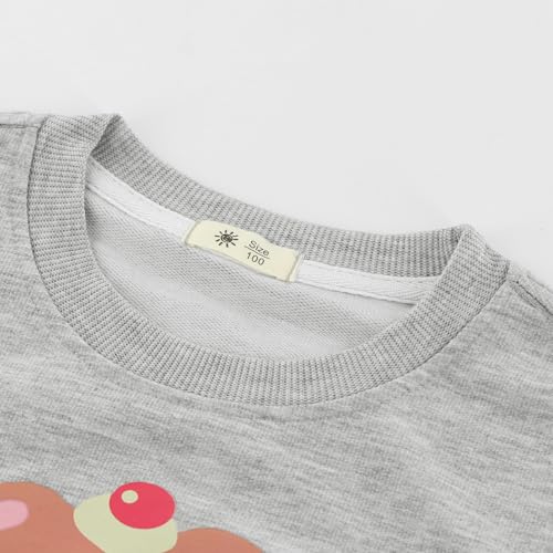 Baby and Toddler Boys Thin Crewneck Sweatshirts Kids Cotton Pullover Long Sleeve T-Shirts Tops 2-7 Years2