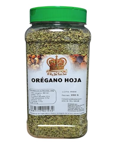 Orégano 200 gr - Natural y Puro - Bote de 200 gramos - Especias sin conservantes