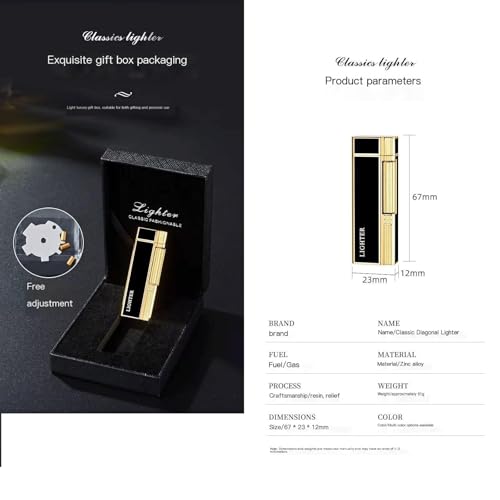 Encendedor de butano recargable de metal portátil para camping y barbacoas 7