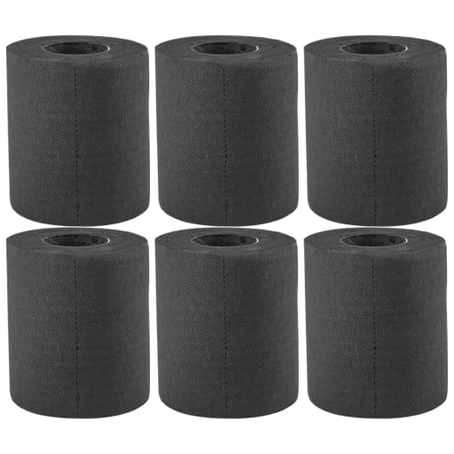 Papel higiénico negro suave y ultra absorbente pack de 6 rollos multiusos