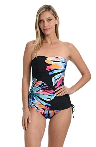 La Blanca Womens Bandeau Tankini Swimsuit Top