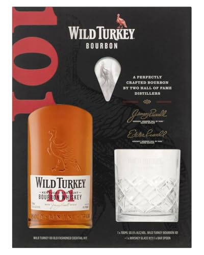 Wild Turkey 101 Bourbon Whiskey 700ml Gift Pack