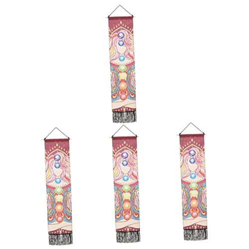Artibetter Webteppich 4 Sets Makramee-Decke Dekoration Banner Vorhang Schlafzimmer Schicke...