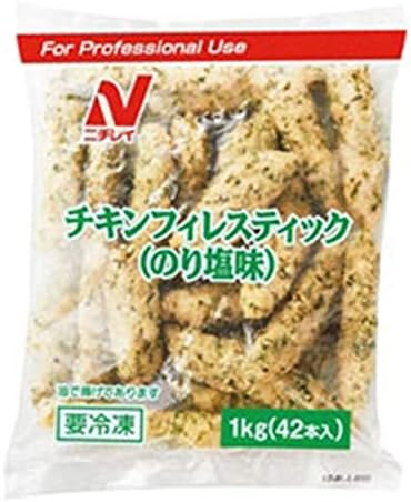 Amazon チキンフィレスティック のり塩味 1kg 42本入 19154 ノーブランド品 冷凍惣菜 通販