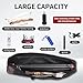 SPG Takedown Recurve Bow Case - Double Layer Recurve Bow Bag to Storage Bow and Arrow, Portable Recurve Case Outdoor Archery Bag Soft for Adult and Youth Takedown Bow (Black-Type A)