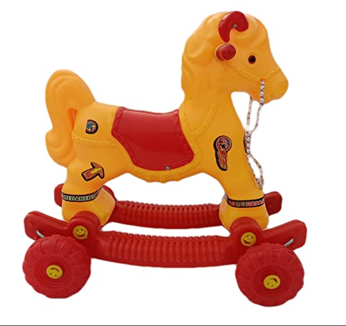 Image of Haristar Riding Horse for Kids /Baby Horse Rider for Kids 1-5 Years- khilona Baby boy Toys 5 Years (chetak red)
