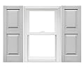 Mid America Raised Panel Vinyl Shutters (1 Pair) - 14.75 x 71 030 Paintable