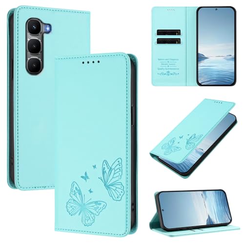 �X�}�z�P�[�X �Ή��@�� for Infinix Hot 60 Pro 4G �yRFID�u���b�N�z�y�J�[�h�z���_�[�t�����z �}�O�l�b�g�J�� �X�^���h�@�\�t���zBlue