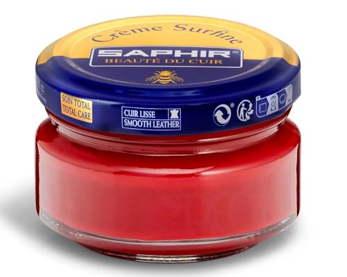 Saphir Cirage Surfine pour Chaussures, Rouge Cerise, 50 ml, 1 Unité