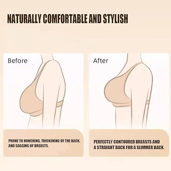 Respectivelk Seamless Breathable Shaping Corrective Support Bra, Front Closure Gather to Prevent Sagging2