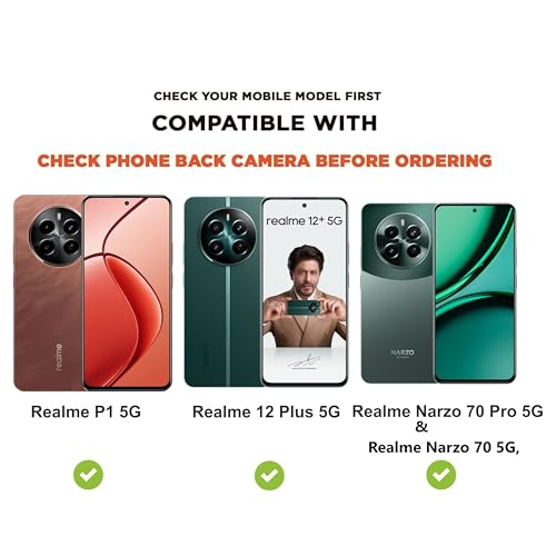 Image of SBMS Flip Cover for Realme Narzo 70 Pro 5G / Realme 12 Plus 5G / Narzo 70 5G / P1 5G Back Cover Case with Magnatic Closure|Inbuilt Stand|Card & Money Pocket (Coffe)