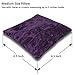 Resonant Energies 6.5 Inch Square Eggplant Purple Crushed Velvet Tiara & Crown Display Pillow Stand, 'Bean Bag' Support, TPV61M