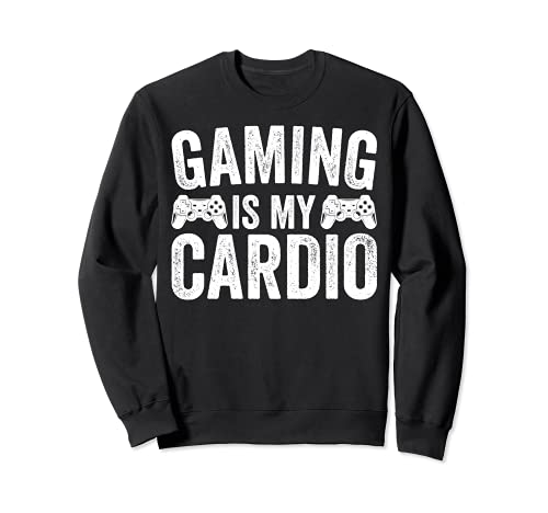 El juego es mi jugador de cardio divertido Sudadera