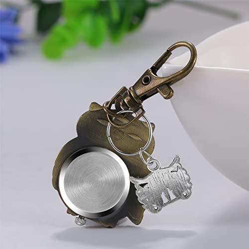 Image of JewelryWe Vintage Pocket Watch Cool Gear Steampunk Retro Pendant Necklace Watches for Men Women Halloween Costumes Daily and Office
