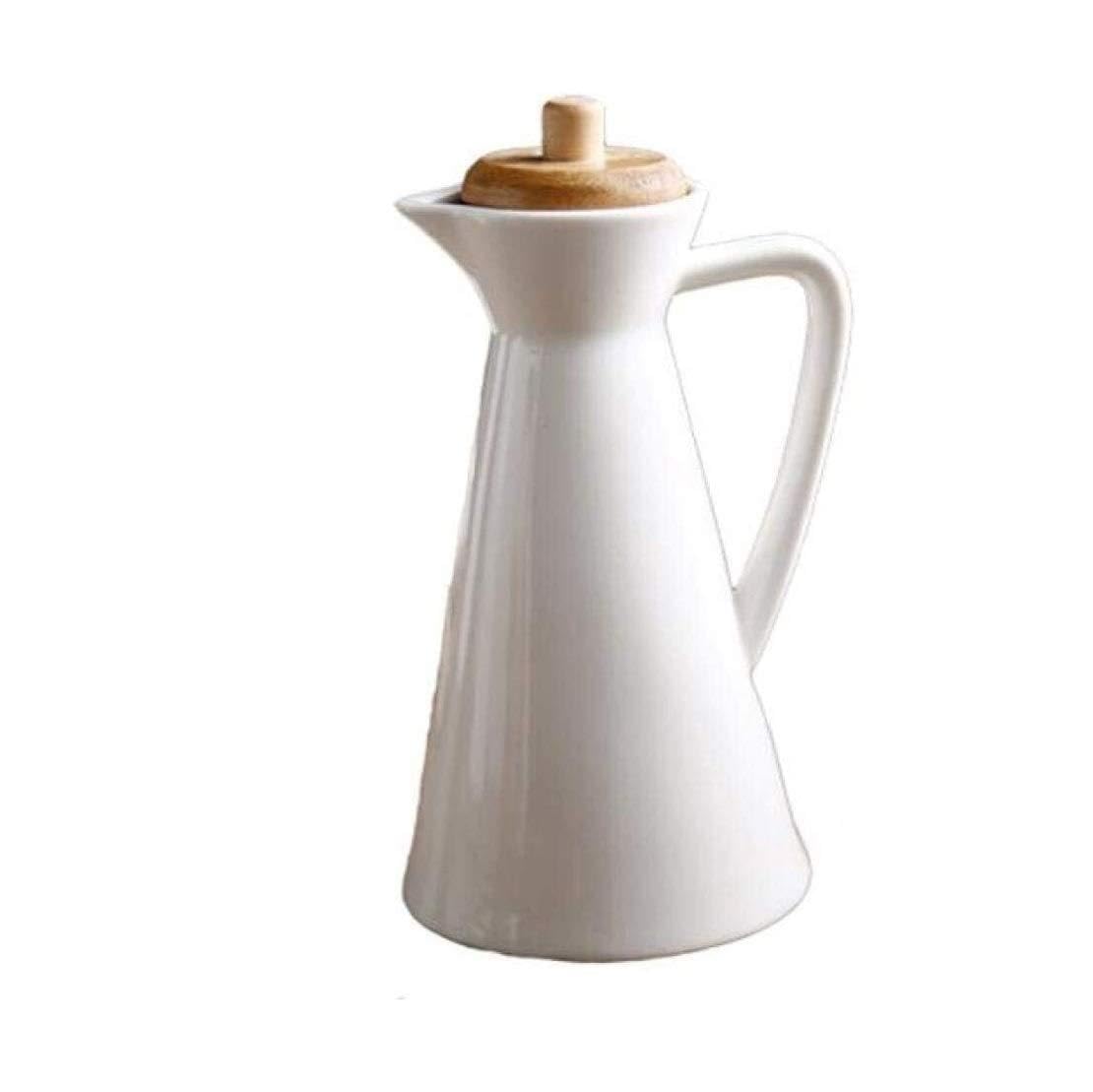 Butelka oleju Dozownik octu Butelka Ocet Dozownik przypraw Ceramiczny Ceramiczny Oliwkowy Oliwkowy Butelka Butelka Wyciek Butelka Oleju Butterfly Wzór Tłoczenie (Color : E)