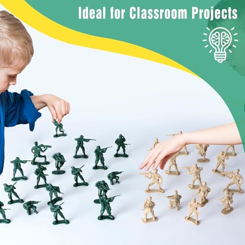 Image of Plastic Soldier Army Toys for Kids 65PCs Warrior Fighter Army Figure Set for Children Militery Army Base Camp Toy for Boys & Girls Battlefield Playset Decor & Education Toys for 3+ Year Old